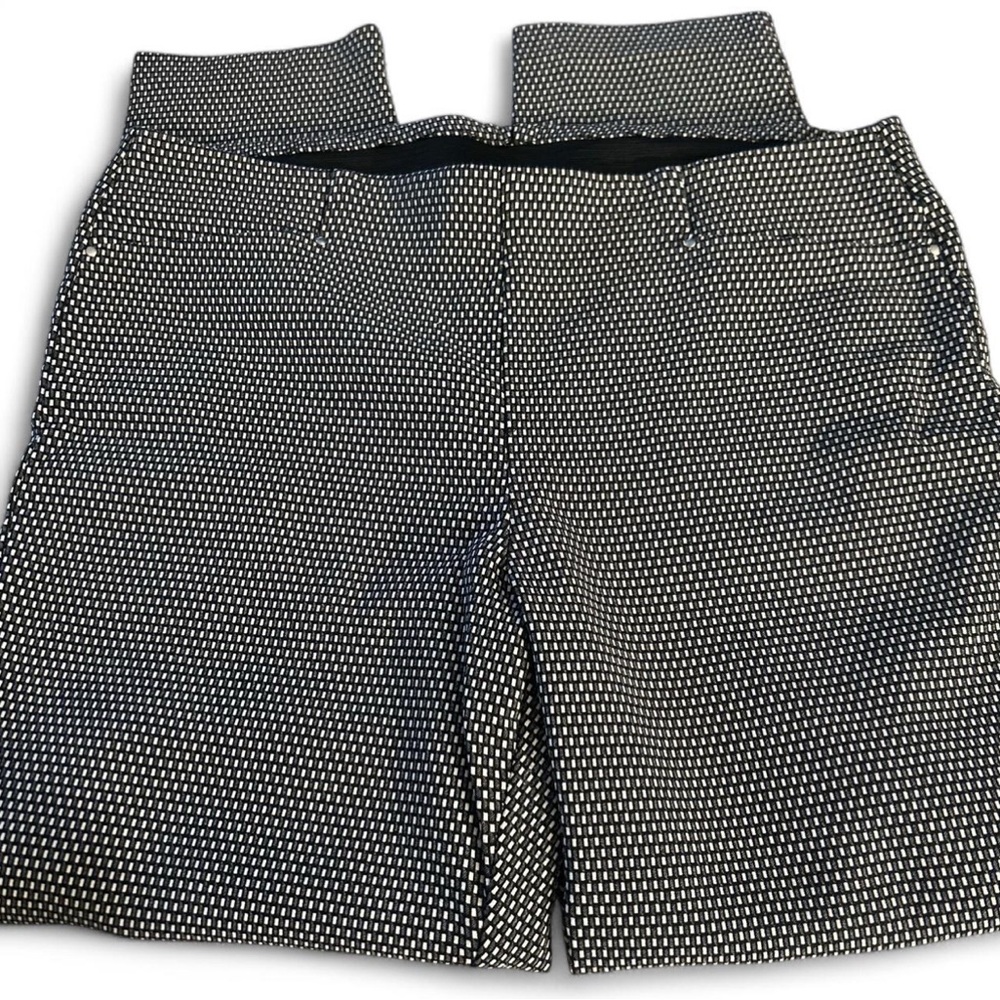Stylish Black and White Patterned Shorts